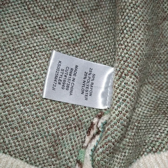 Altered State Floral Happy Face Knit Cardigan and Tank Set In Size Medium - Picture 5 of 5